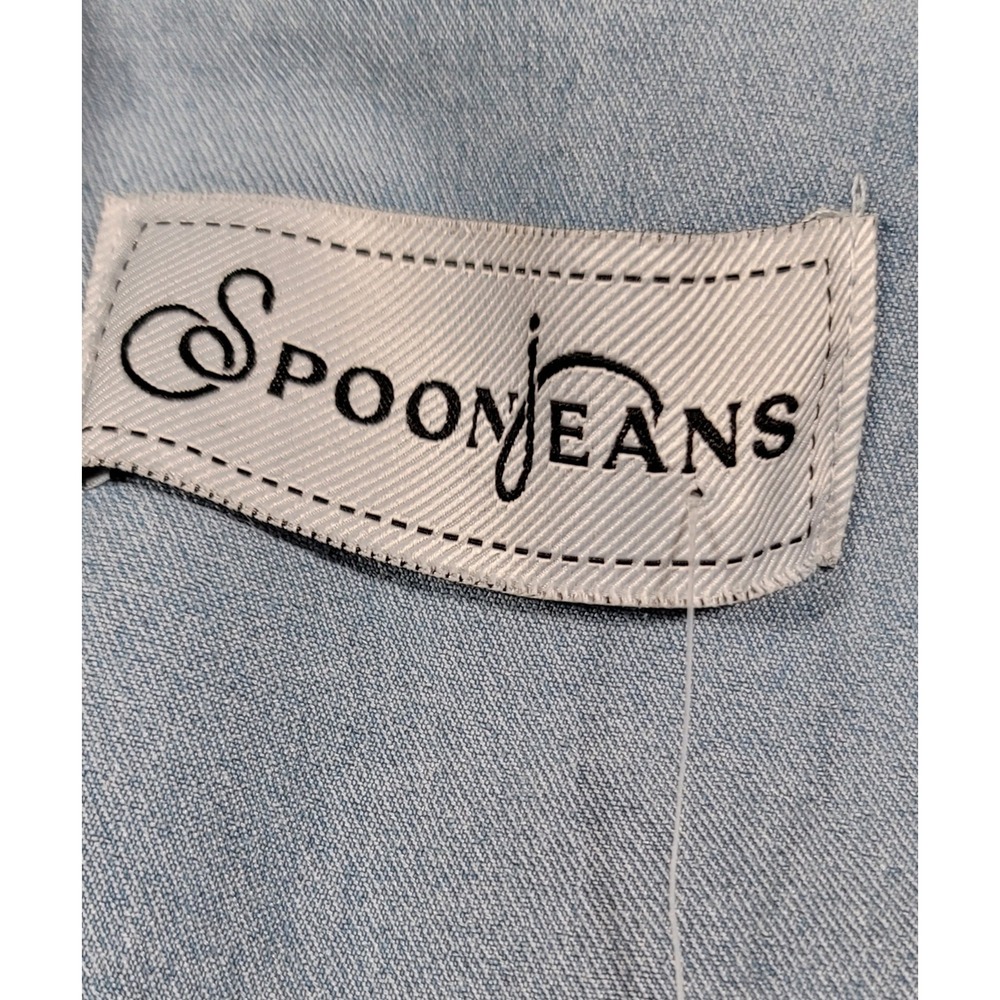 NWT Spoon Jeans Be Inspired Midi Denim Trench Paint Splatter Streetwear 1X - Picture 10 of 12